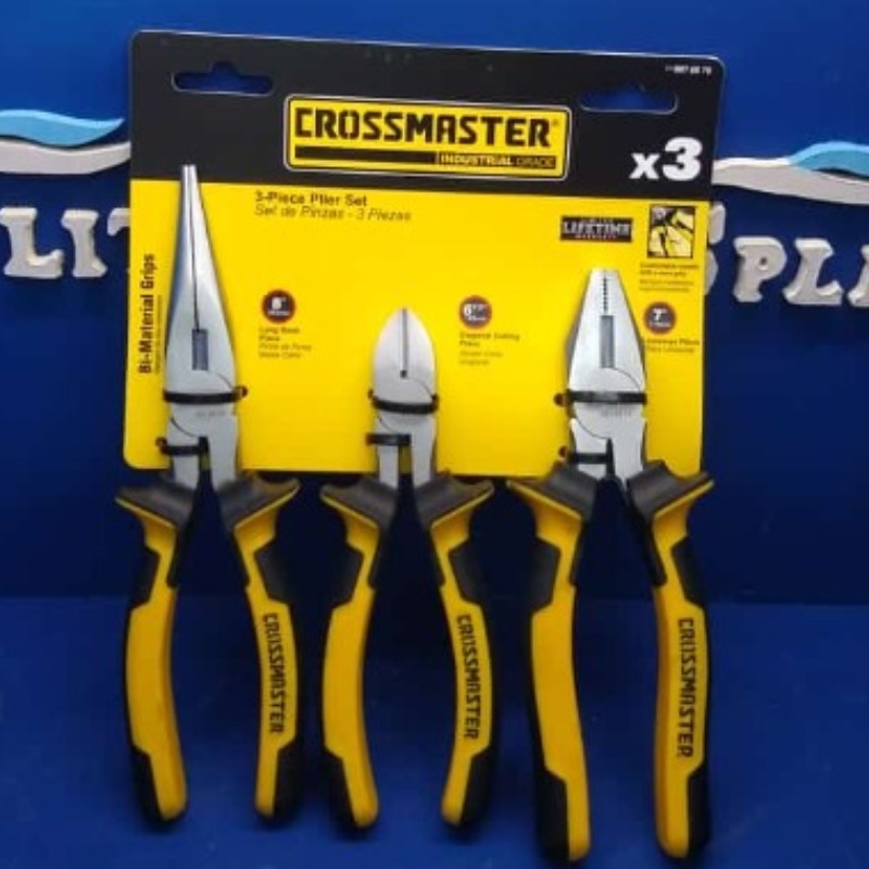Kit Herramientas Crossmaster Pinza Punta Alicate
