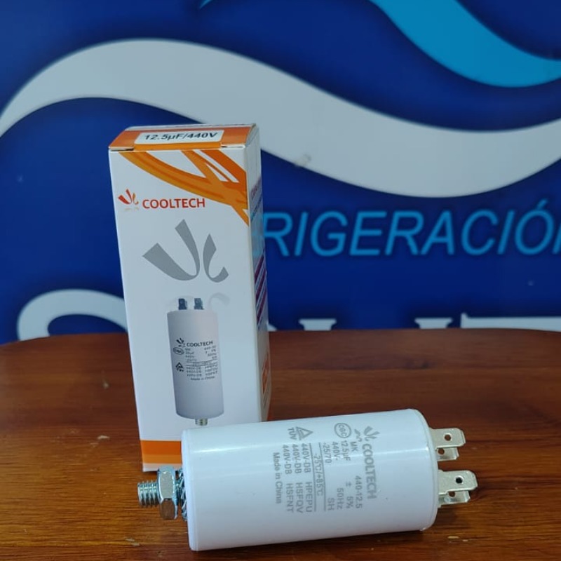 Capacitor 12.5 C/tornillo Lavarropa 