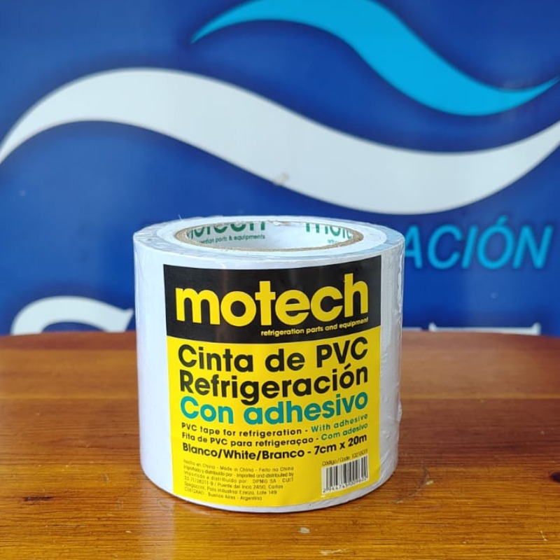 Cinta Blanca Refrigeracion Con Adhesivo Motech