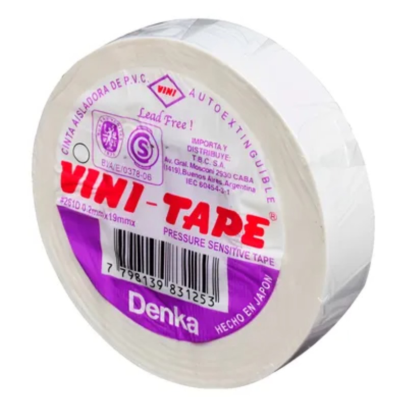 Cinta Aislador Vinitape Negra X 10m